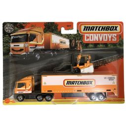 Matchbox Convoys Metal Vehicle - MBX CABOVER & BOX TRAILER w/ POWER LIFT (HFL74)