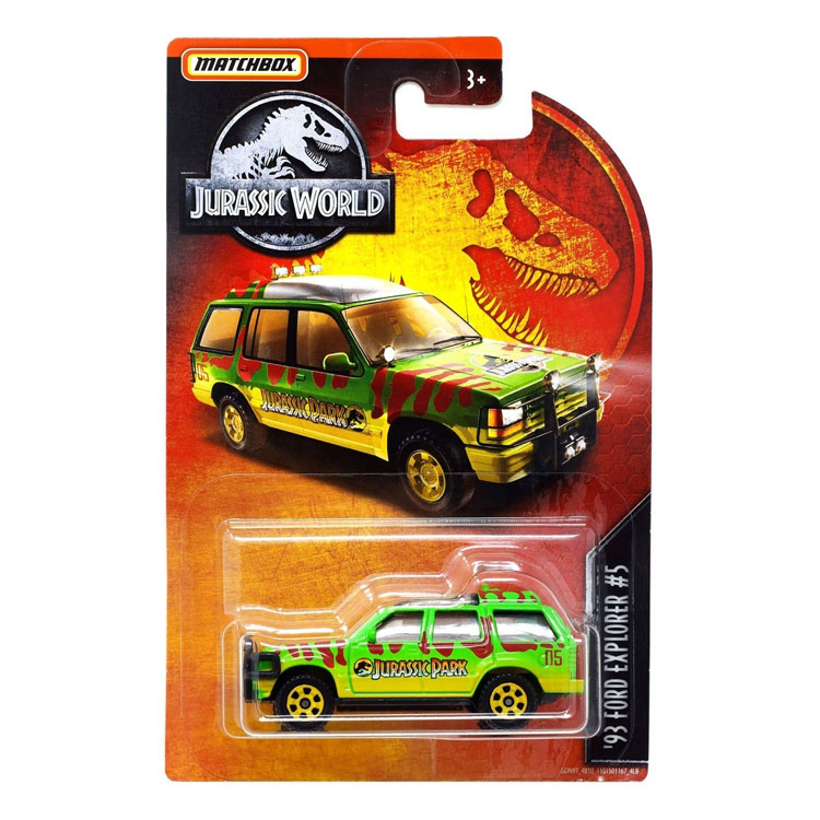 Mattel - Matchbox Toy Vehicles - Jurassic World - 93 FORD EXPLORER #4