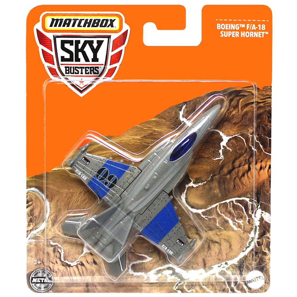 Mattel - Matchbox Skybusters Toy Metal Vehicles - BOEING F/A-18