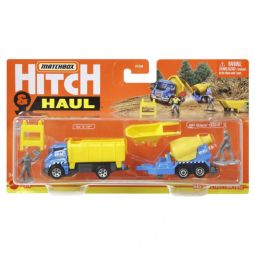 Matchbox Hitch & Haul Metal Vehicle - CONSTRUCTION ZONE (Tilt 'N' Tip & YELLOW Cement Mixer) GWM58