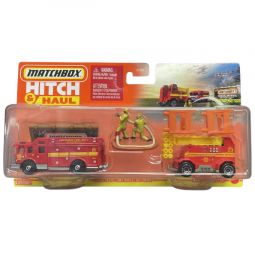 Matchbox Hitch & Haul Metal Vehicle - MBX FIRE RESCUE [Hazard Squad & Mobile Light Truck] HVP35