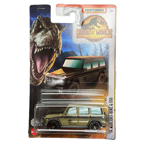 Matchbox Jurassic World Dominion - Mercedes-Benz G550 2014 Beige - Échelle 1:64 - Diecast Neuve