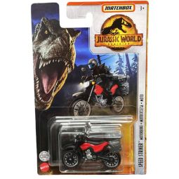 Mattel - Matchbox Toy Vehicles - Jurassic World Dominion - SPEED STRIKER MOTORBIKE [HBH02]