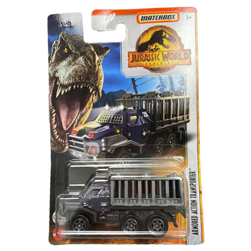 Mattel Matchbox Toy Vehicles Jurassic World Dominion ARMORED ACTION TRANSPORTER (HBH11