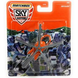 Mattel - Matchbox Skybusters Toy Metal Vehicles - AIR BLADE HELICOPTER (Orange) HFX70