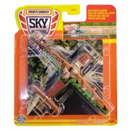 Mattel - Matchbox Skybusters Toy Metal Vehicles - CESSNA CARAVAN (Includes Playmat) HHT36