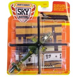 Mattel - Matchbox Skybusters Toy Metal Vehicles - BOEING AH-64 APACHE (Includes Playmat) HHT37