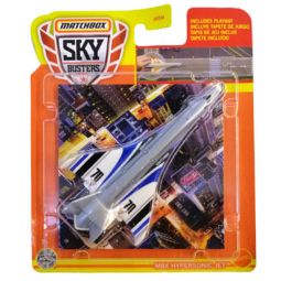 Mattel - Matchbox Skybusters Toy Metal Vehicles - MBX HYPERSONIC JET (Includes Playmat) HHT39