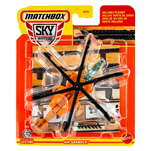 Mattel - Matchbox Skybusters Toy Metal Vehicles - AIR GRABBER [Includes Playmat] HVM53