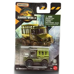 Mattel - Matchbox Jurassic World Toy Vehicles - '97 MERCEDES-BENZ UNIMOG U1300 [JGL08]