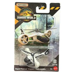 Mattel - Matchbox Jurassic World Toy Vehicles - RAPID RESCUE COPTER [JGL16]