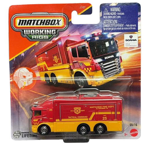 Matchbox Working Rigs Metal Vehicle - SCANIA TACTICAL COMMAND CENTER [JBX72]