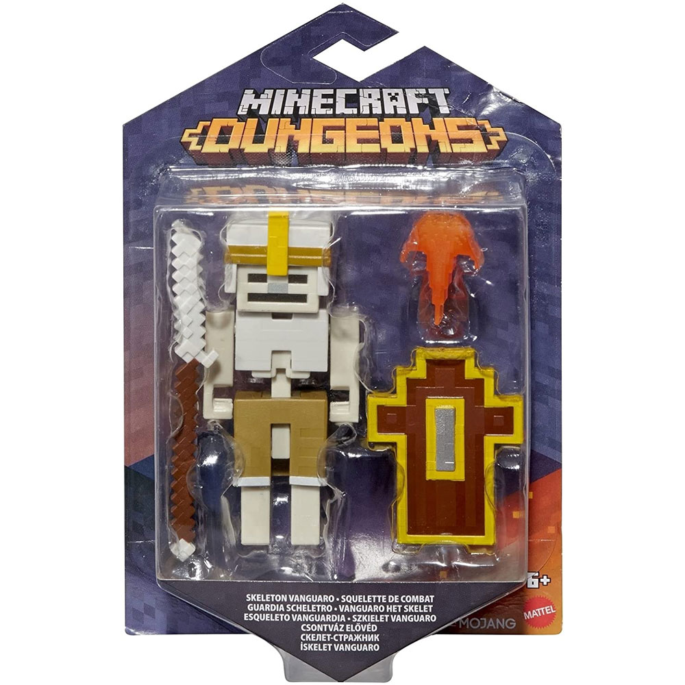 Mattel - Minecraft Dungeons Articulated Action Figure - SKELETON VANGUARD (3.25 inch) GNC26