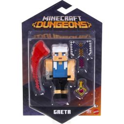 Mattel - Minecraft Dungeons Articulated Action Figure - GRETA (3.25 inch) GTT57 Mattel - Minecraft Dungeons Articulated Action Figure - GRETA (3.25 inch) GTT57
