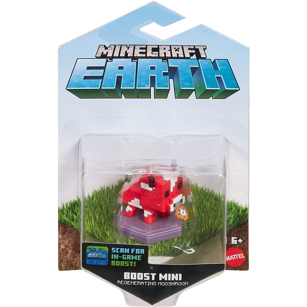 Mattel - Minecraft Earth Boost Mini Figure Pack - REGENERATING MOOSHROOM (In-Game Boost) GKT33