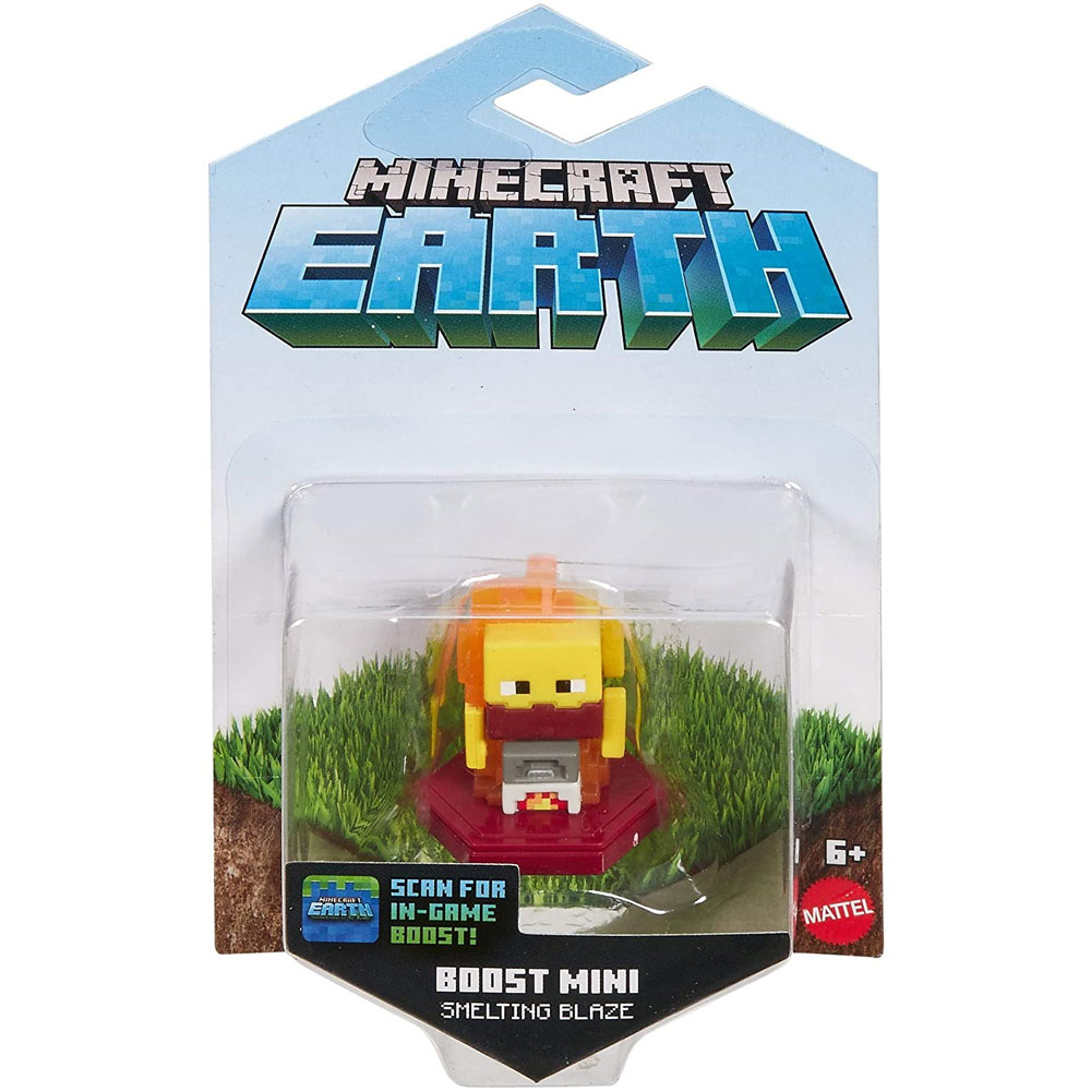 Mattel - Minecraft Earth Boost Mini Figure Pack - SMELTING BLAZE (In-Game Boost) GKT34