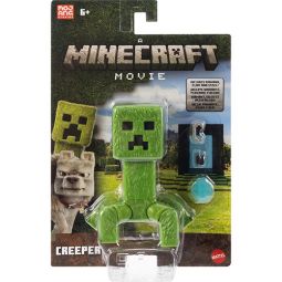 Mattel Minecraft Movie Action Figure - CREEPER [Includes Diamond, Flint & Steel] JFR58