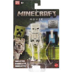 Mattel Minecraft Movie Action Figure - SKELETON [Includes Bow and Arrow] JFR60