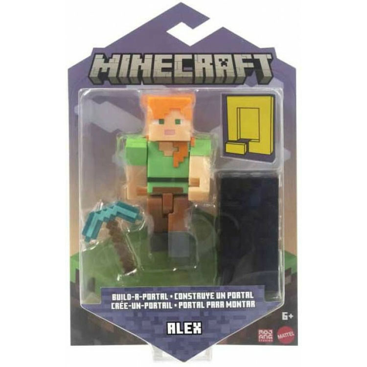 Mattel - Minecraft Build-A-Portal Action Figure - ALEX (3.25 inch) HFC34