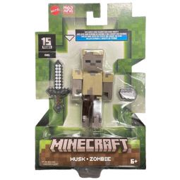 Mattel Minecraft Action Figure - HUSK ZOMBIE [Includes Iron Sword & Iron Ingot] HTL85