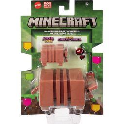 Mattel Minecraft Mob Vote Action Figure - ARMADILLO & BABY ARMADILLO [Includes Spider Eye]
