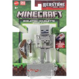 Mattel Minecraft Redstone Charged Action Figure - SKELETON [Includes Bow & Arrow]