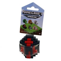 Mattel - Minecraft Spawn Egg with Mini Figure Inside S2 - CAVE SPIDER (Black & Red Egg)(2 inch)