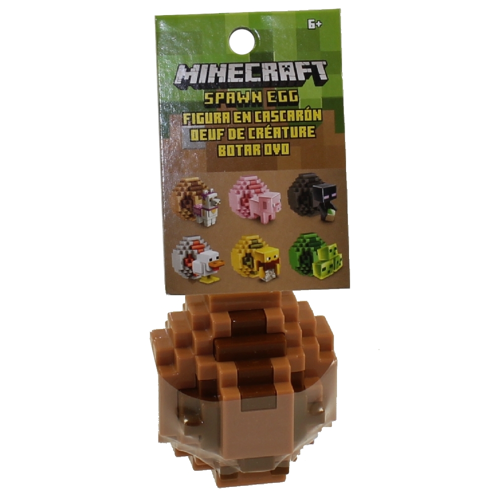 Mattel - Minecraft Spawn Egg with Mini Figure Inside - LLAMA (Brown Egg)(2 inch)