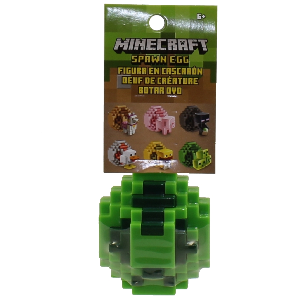 Mattel - Minecraft Spawn Egg with Mini Figure Inside - CREEPER JELLY (Green Egg)(2 inch)