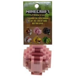 Mattel - Minecraft Spawn Egg with Mini Figure Inside - PIG (Pink Egg)(2 inch)