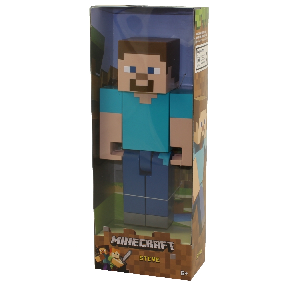 Mattel - Minecraft Articulated Action Figure - STEVE (Large - 8.5 inch)