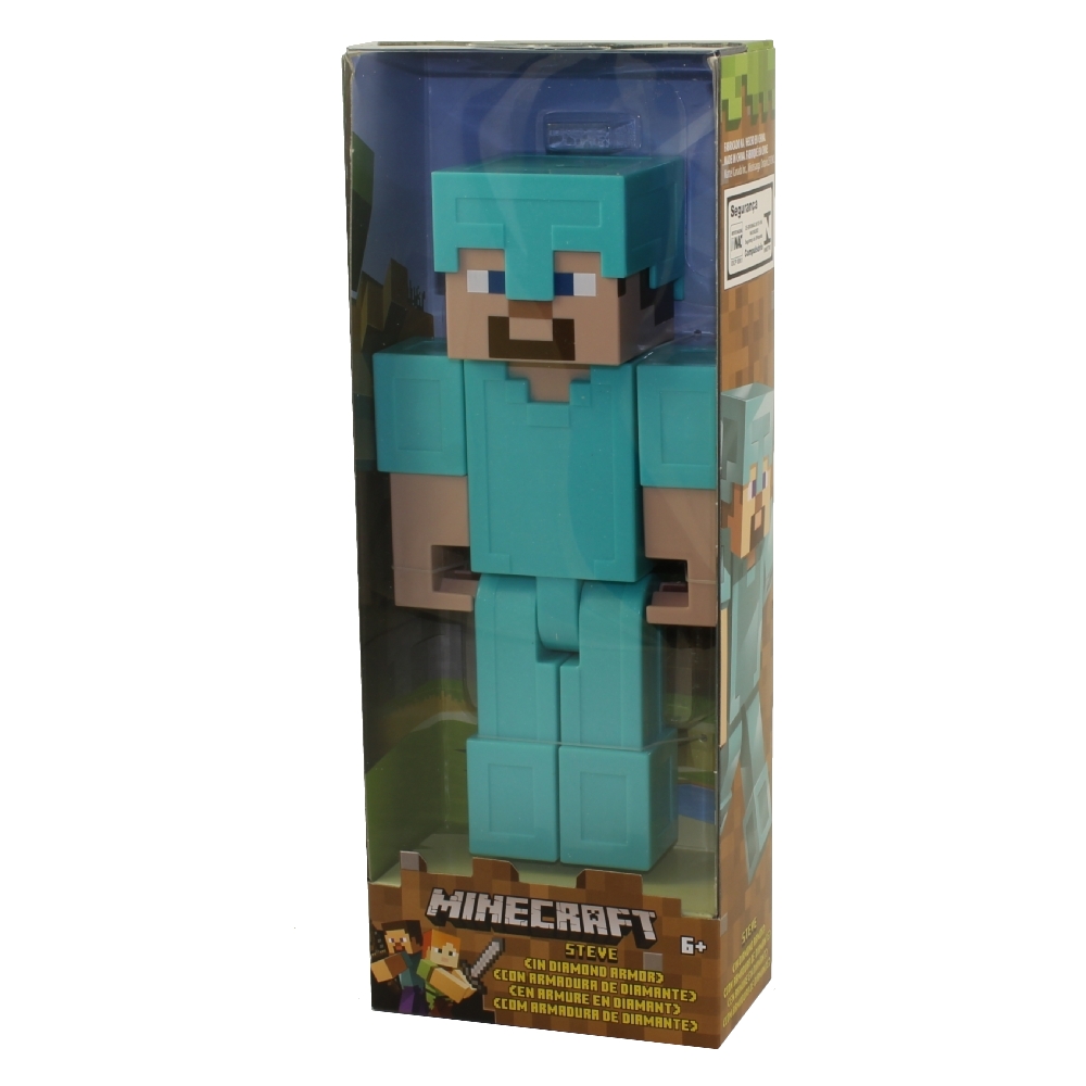 Mattel - Minecraft Articulated Action Figure - DIAMOND STEVE (Large - 8.5 inch)