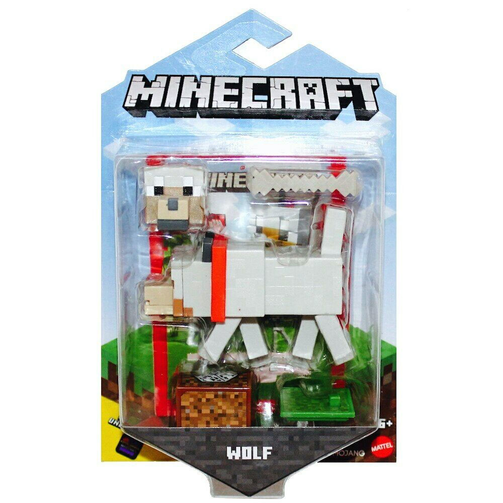 Mattel - Minecraft Comic Maker Action Figure - WOLF (3.5 inch) GCC21