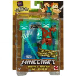 Mattel - Minecraft Comic Maker Action Figure - DROWNED (3.5 inch)