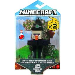 Mattel - Minecraft Craft-A-Block Action Figure - WITCH (3.25 inch) GTP10