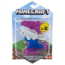 Mattel - Minecraft Craft-A-Block Action Figure - DOLPHIN (3.5 inch) GTP14