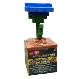 Mattel Minecraft Mini Mode - Bloom Blocks S2 - BLUE ORCHID (Sniffer)[1 Plant, Sand & 1 Figure]