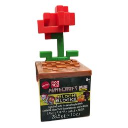 Mattel Minecraft Mini Mode - Bloom Blocks - POPPY (Snoozin' Bee-Zzzs)[1 Plant, Sand & 1 Figure]