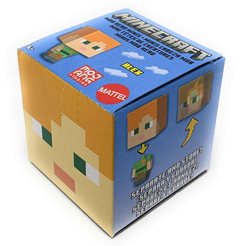 Mattel - Minecraft Mob Head Boxed Mini Figures - ALEX (1 inch) HDV75