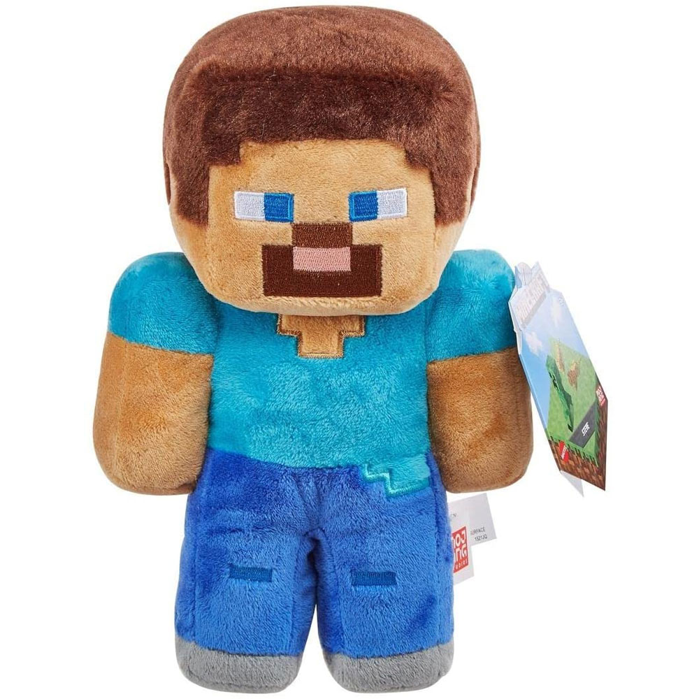 Mattel - Minecraft Plush Stuffed Animal - STEVE (8 inch) HHG11