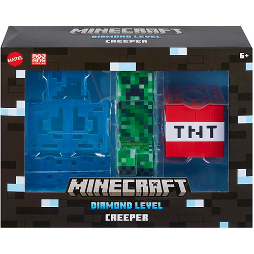 Mattel - Minecraft Articulated Action Figure Set - DIAMOND LEVEL CREEPER (5.5 inch) HLL31