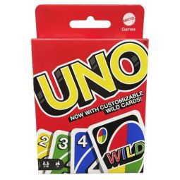 Mattel Games Collection - UNO CLASSIC CARD GAME (Features 4 Customizable Wild Cards!)