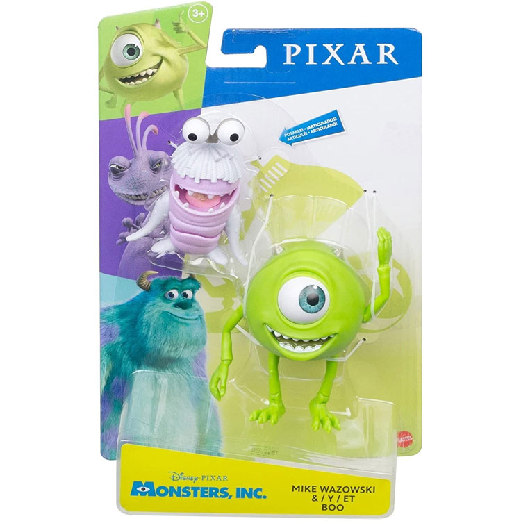 Mattel - Pixar Articulated Action Figures 2-PACK - MIKE WAZOWSKI & BOO (Monsters Inc) GLX81