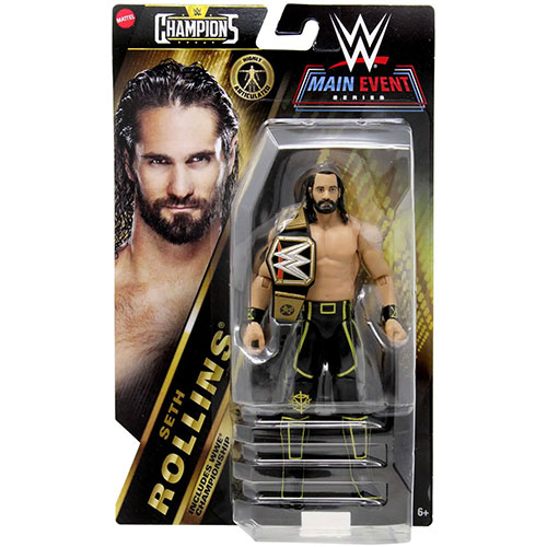 Figura de acción Mattel WWE Elite Seth Rollins de 6 pulgadas con Acc