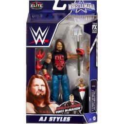 Mattel - WWE Elite Collection Wrestlemania Action Figure - AJ STYLES (7 inch) HDD83
