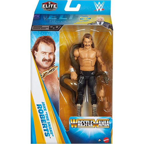Mattel - WWE Elite Collection Wrestlemania Action Figure - JAKE THE SNAKE ROBERTS [7 inch]