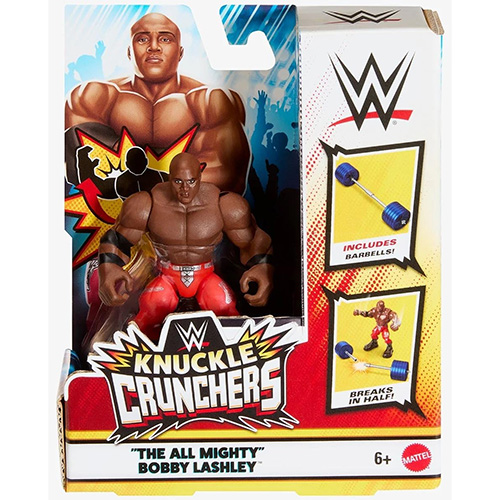 Mattel WWE Knuckle Crunchers - THE ALL MIGHTY BOBBY LASHLEY [3 inch]