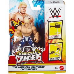 Mattel WWE Knuckle Crunchers - 'THE AMERICAN NIGHTMARE' CODY RHODES w/ Video Camera & Stand [3 inch]