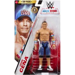 Mattel - WWE Top Picks [Main Event Series] Posable Action Figure - JOHN CENA (6 inch)