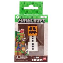 Minecraft 3D Eraser - SNOW GOLEM [2.25 inch]